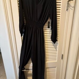 Vince Camuto Black Long Sleeve Jumpsuit